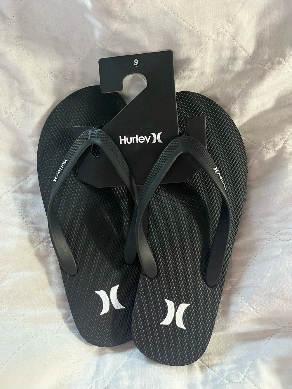 Hurley Black Textured Icon Sandals